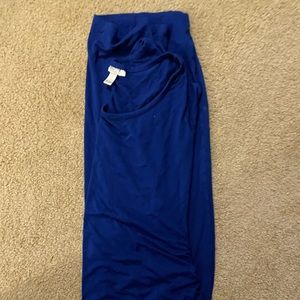 Short sleeve long maternity dress